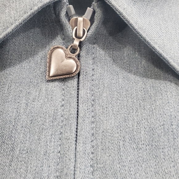 ALFRED DUNNER 12 Womens  Light Weight Jacket‎ Green Embroidered Floral - Picture 2 of 9